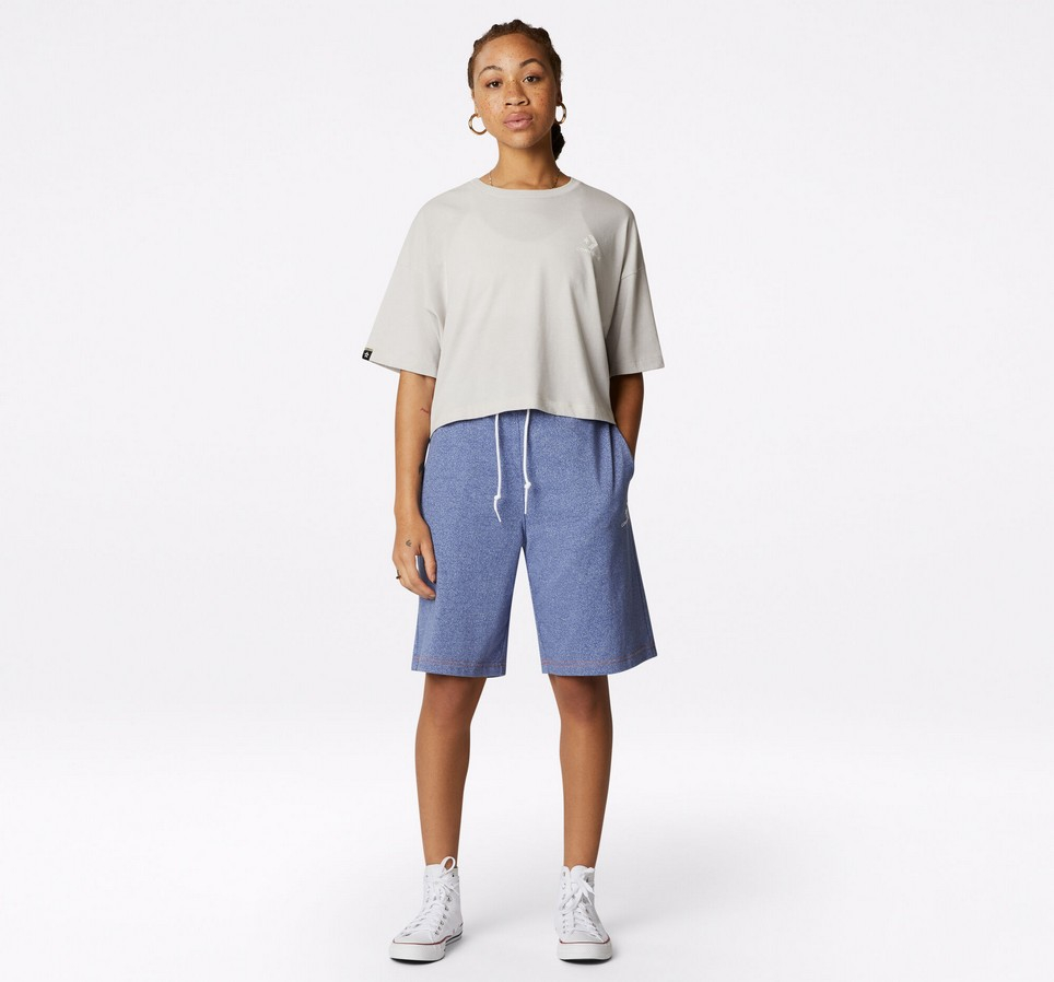 Embroidered Drawcord Shorts