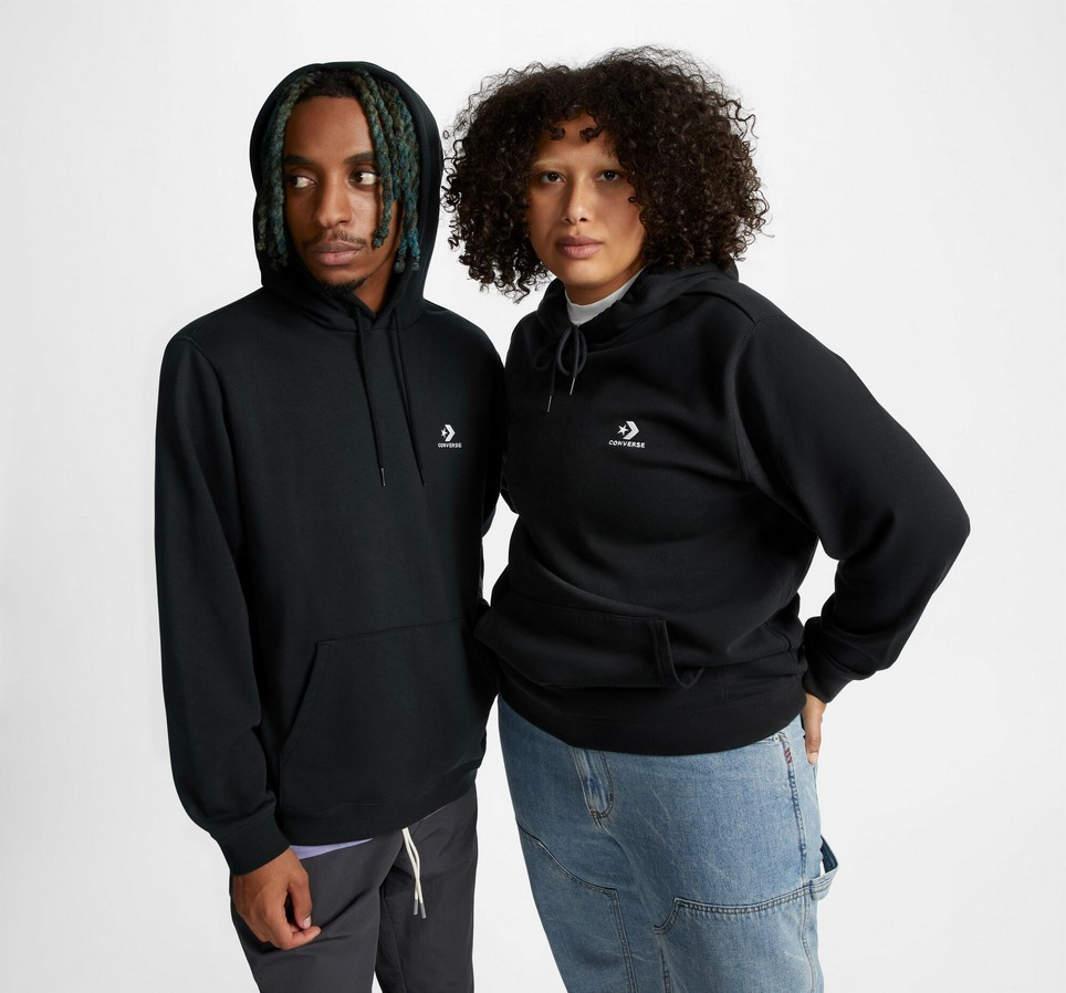 Go-To Embroidered Star Chevron Standard Fit Pullover Hoodie