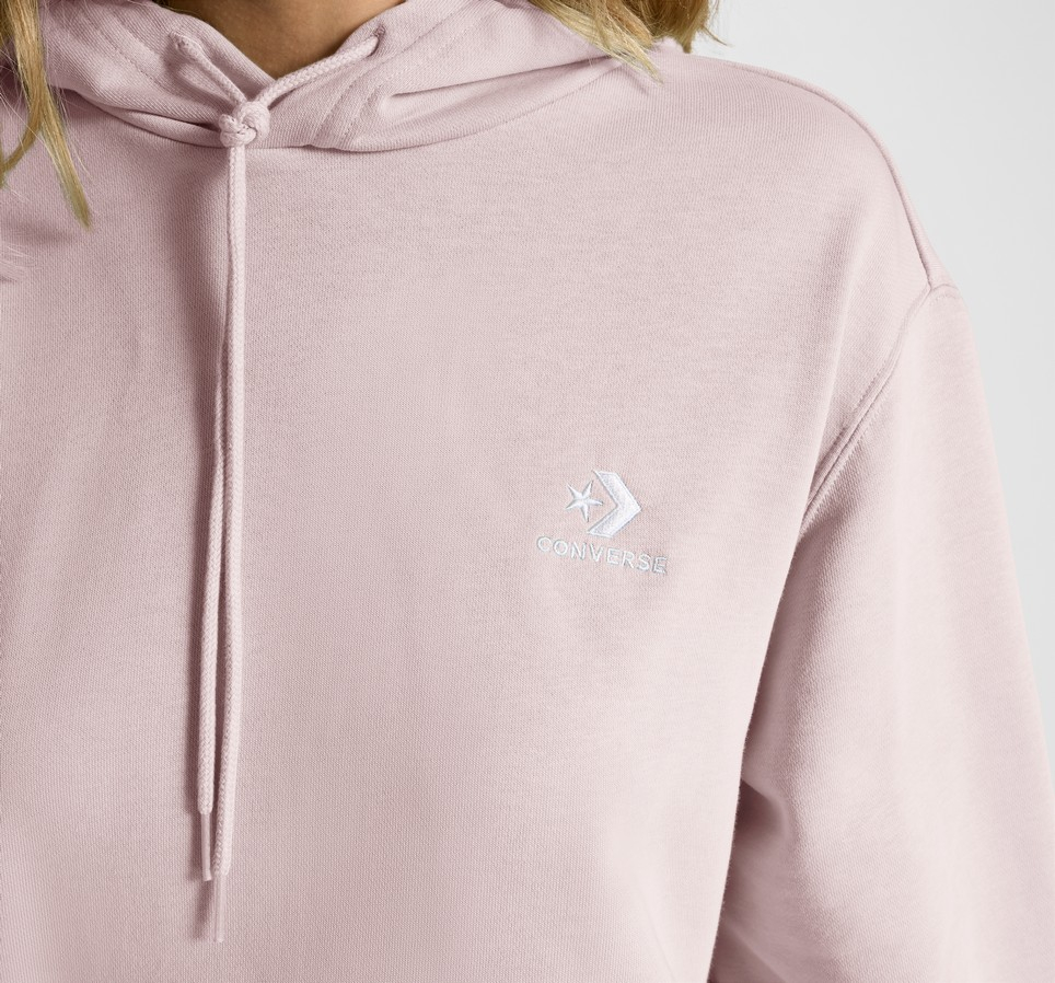 Converse Go-To Embroidered Star Chevron Standard-Fit Pullover Hoodie