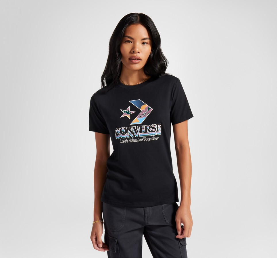 Star Chevron Mountain Graphic T-Shirt