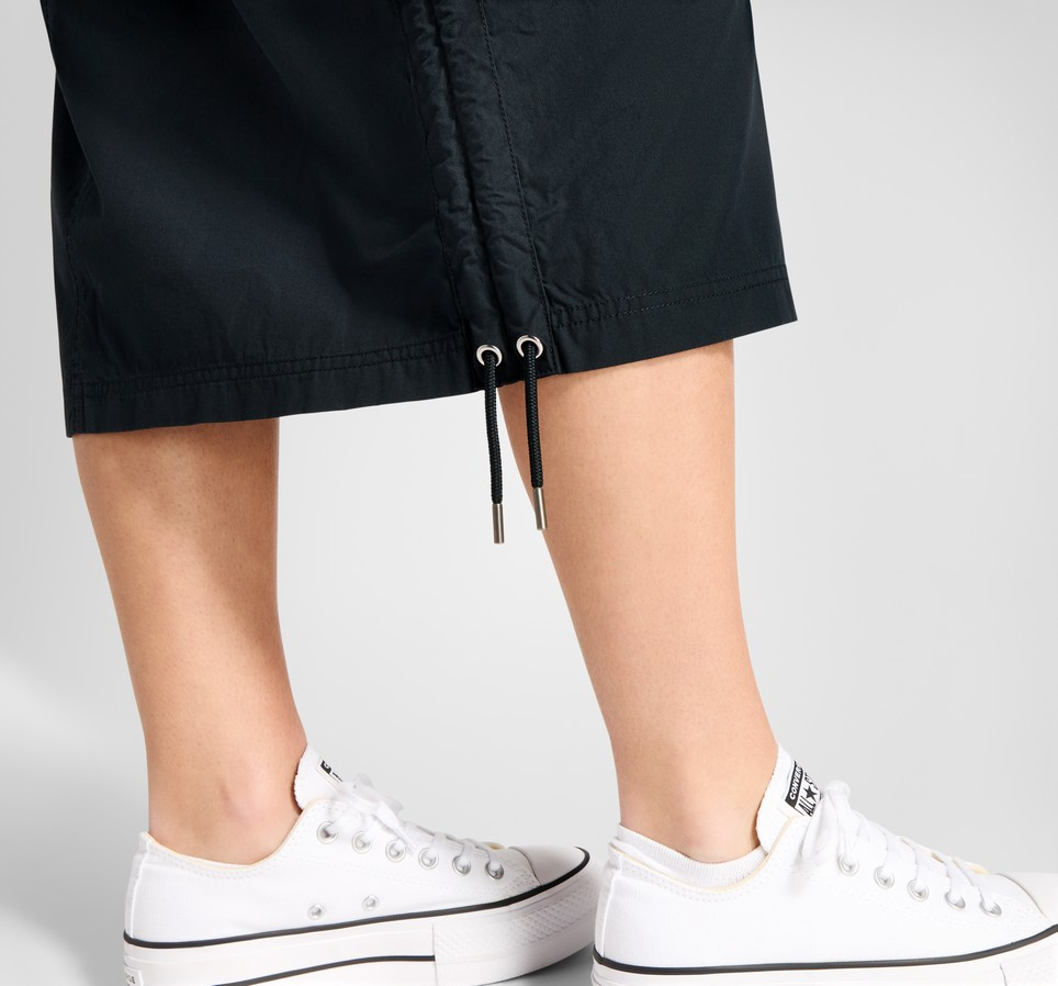 Long Woven Cargo Skirt