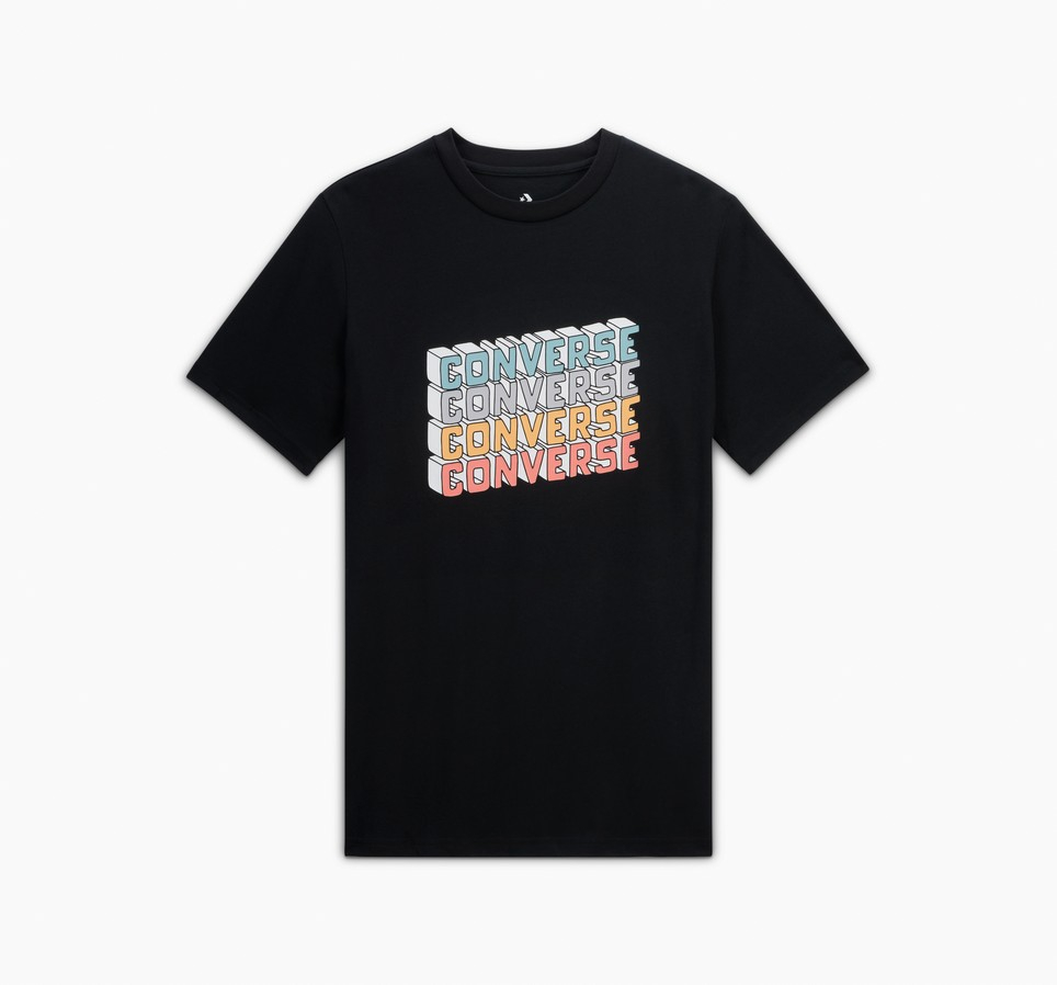 Block Letters Graphic T-Shirt