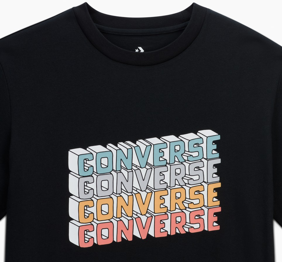 Block Letters Graphic T-Shirt