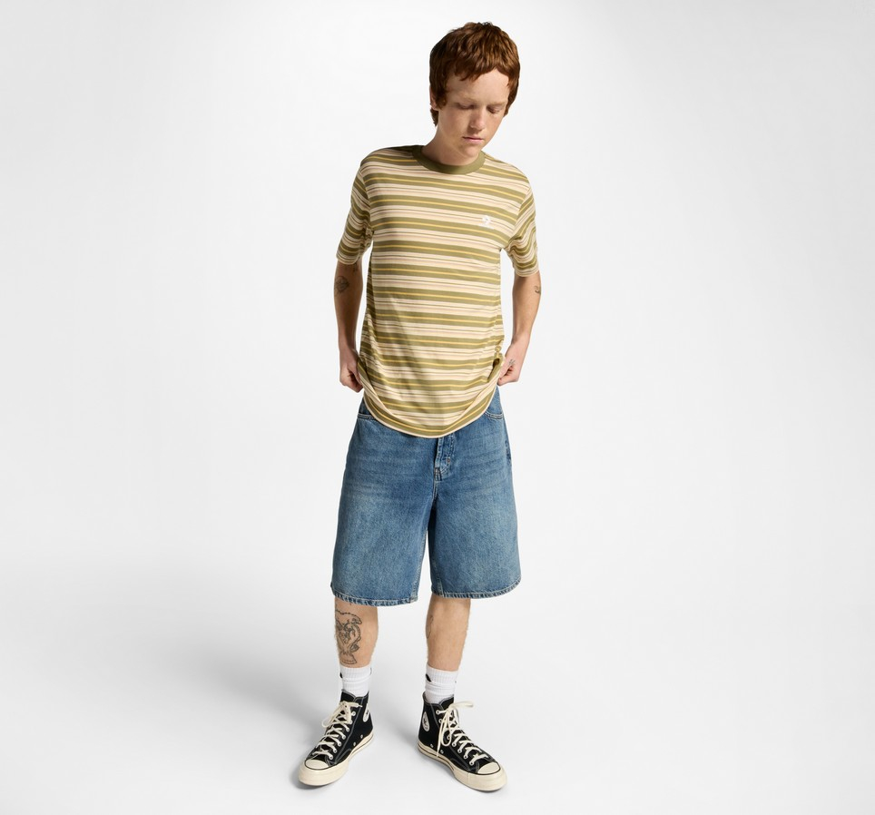 Loose-Fit Striped Converse T-Shirt