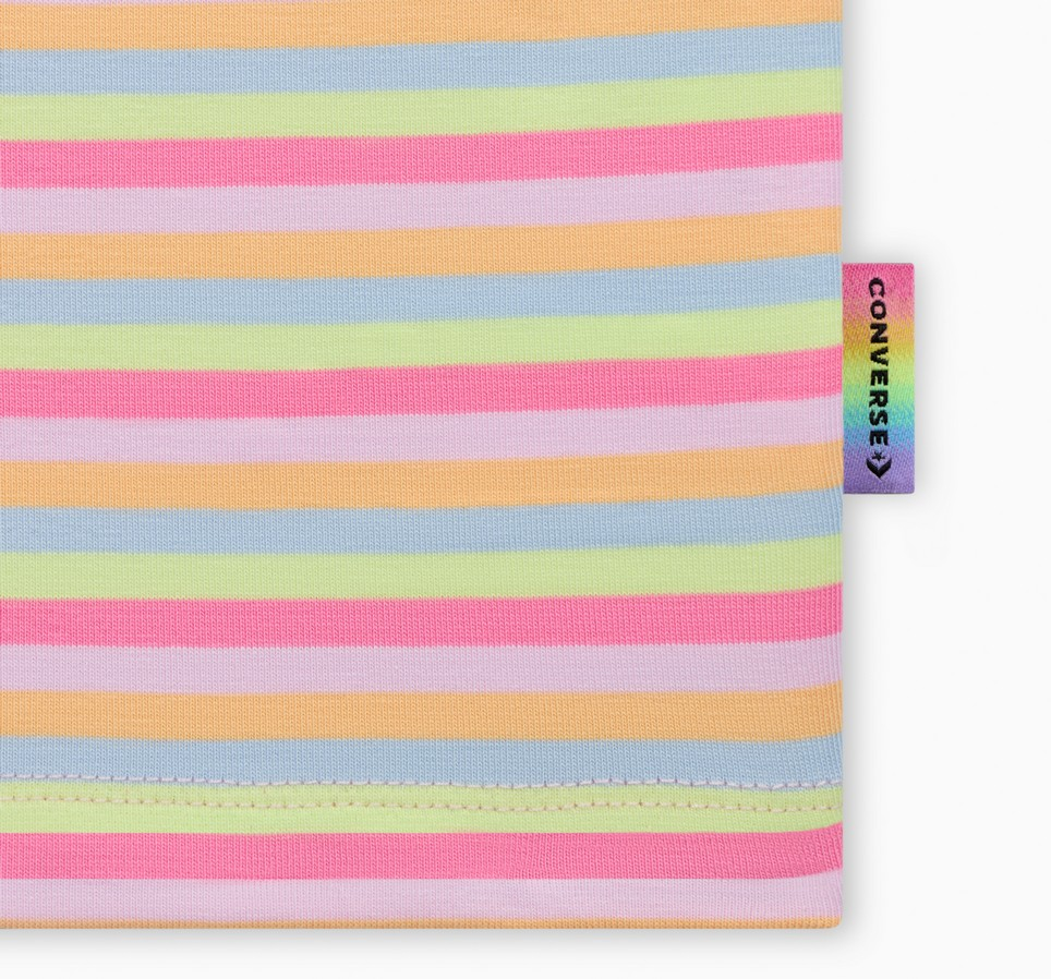 Proud To Be Cropped Tank Top in Stripes Aop