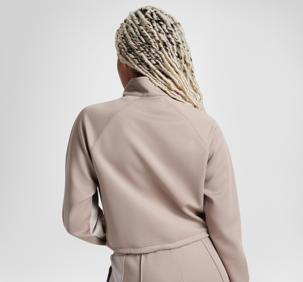 Cropped Fleece Turtleneck
