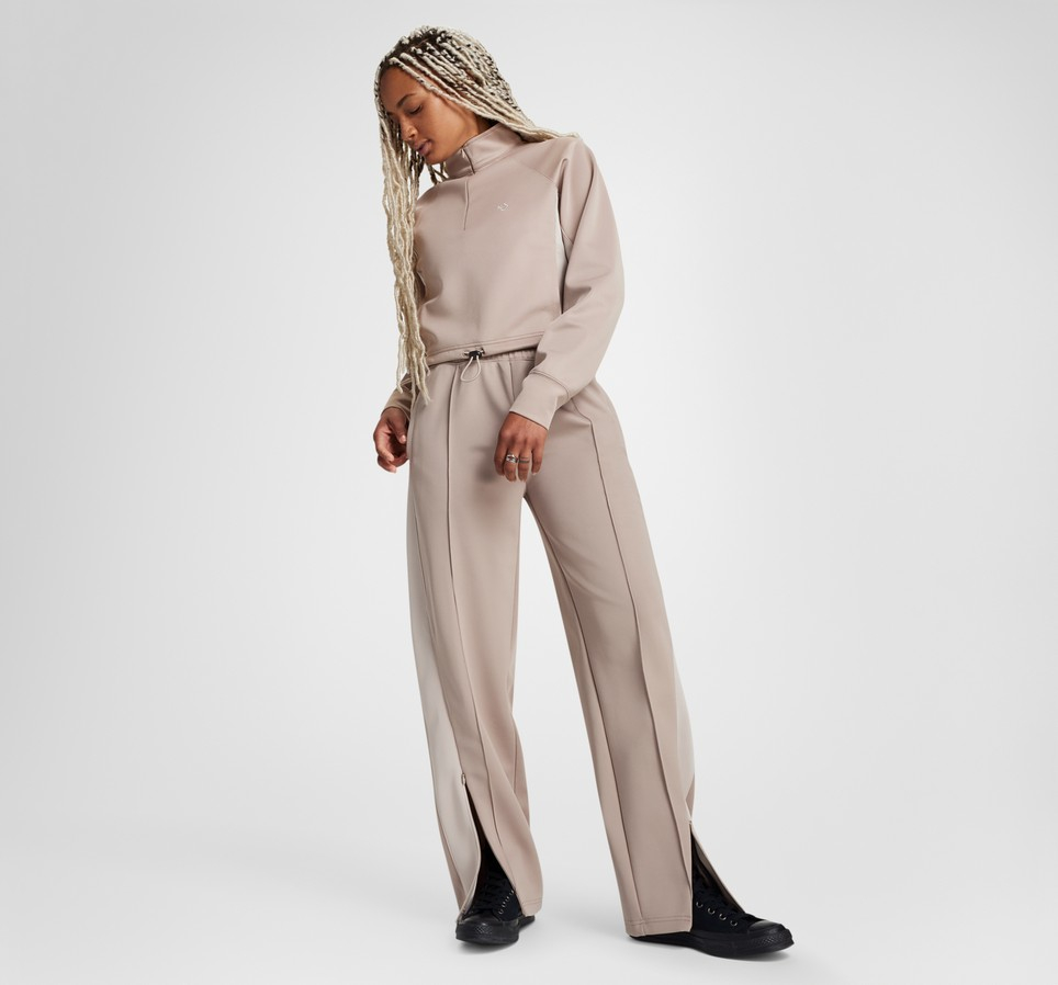 Cropped Fleece Turtleneck