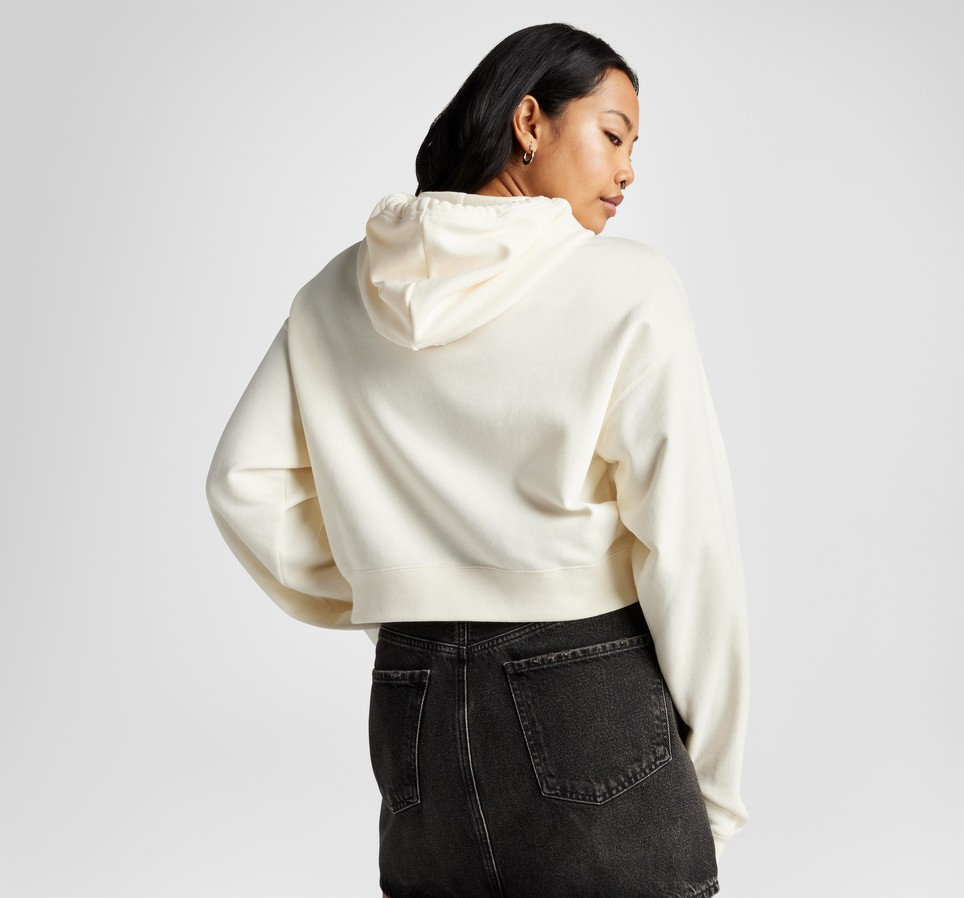 Thorned Rose Cropped Hoodie