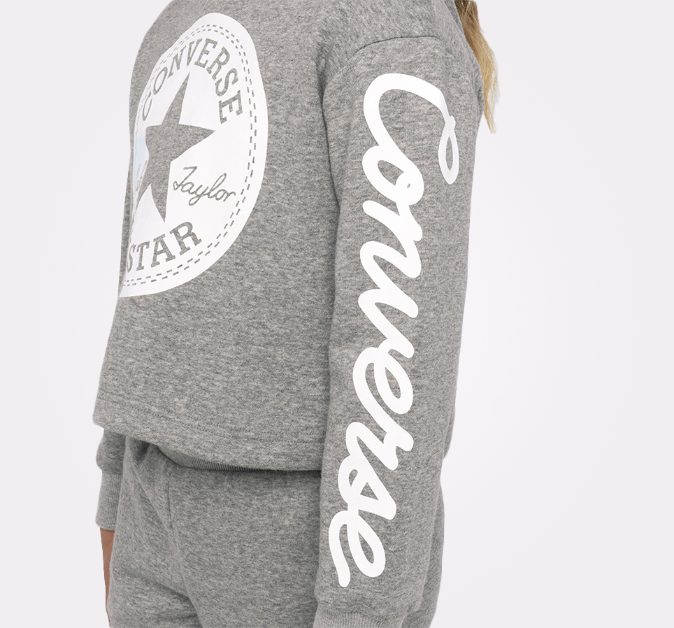Converse Signature Cropped Hoodie