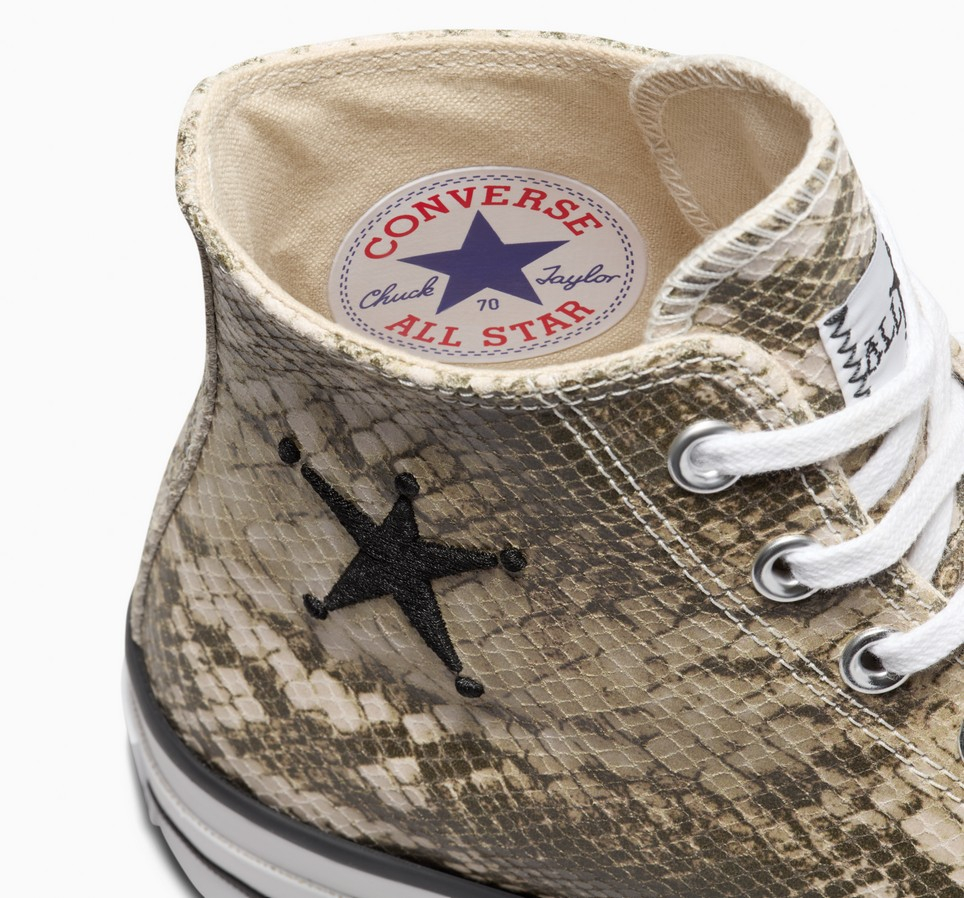 Unisex duboke patike Converse x Stüssy Chuck 70 Snakeskin 