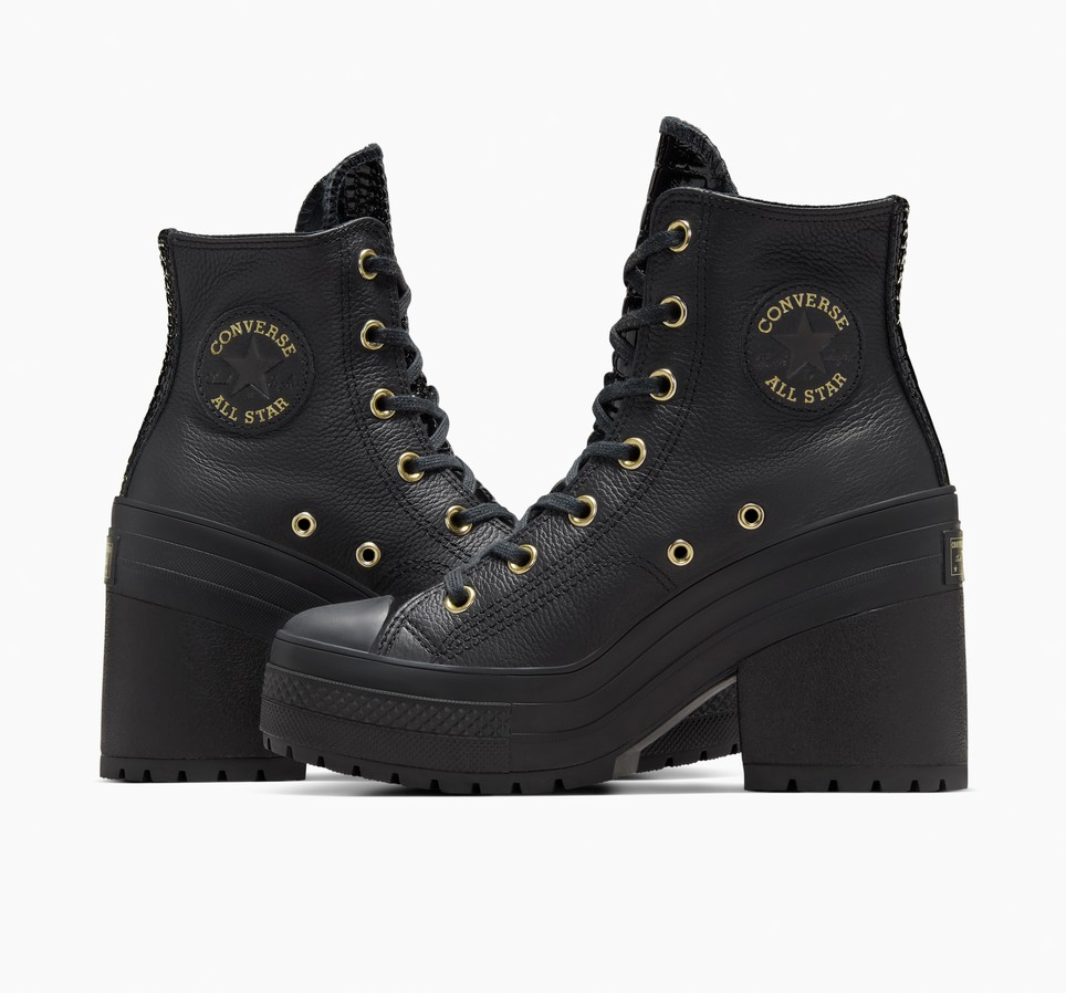 Chuck 70 De Luxe Heel Platform Leather