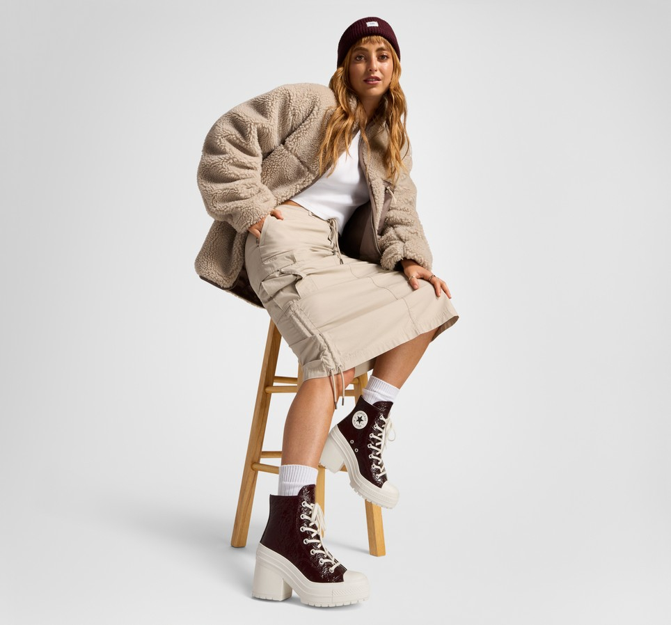 Chuck 70 De Luxe Heel Crinkle Leather