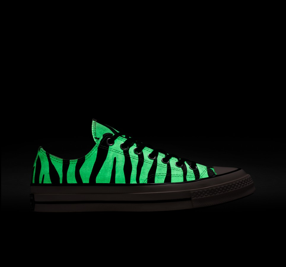 Glow-In-The-Dark Zebra Print