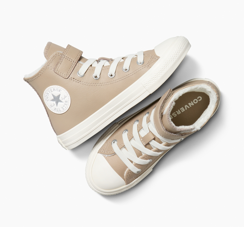 Chuck Taylor All Star Leather + Fuzzy-Lining Easy On