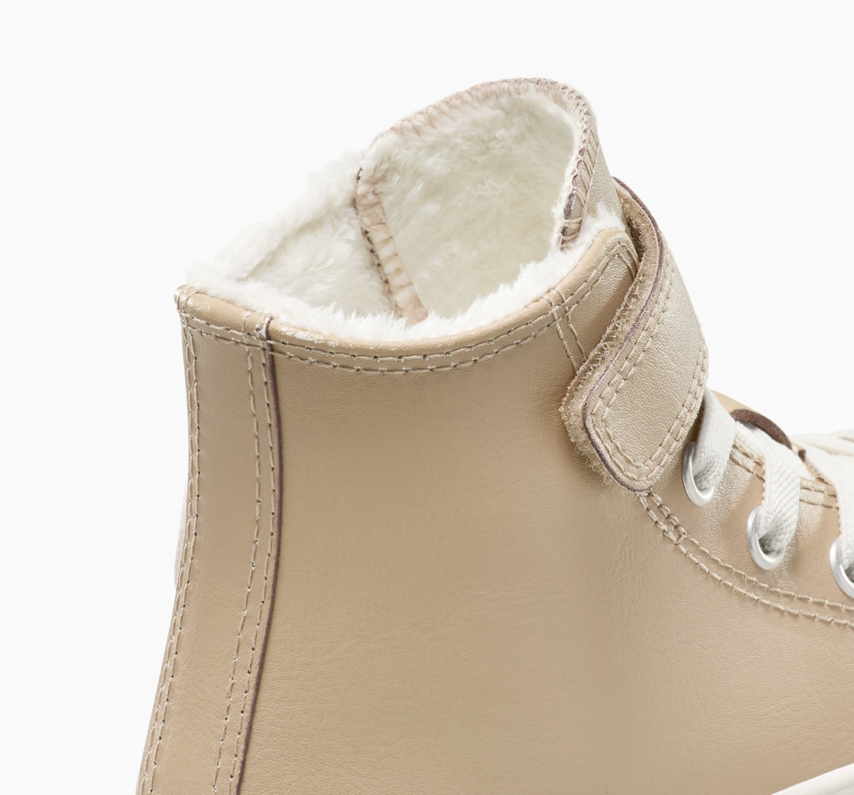 Chuck Taylor All Star Leather + Fuzzy-Lining Easy On