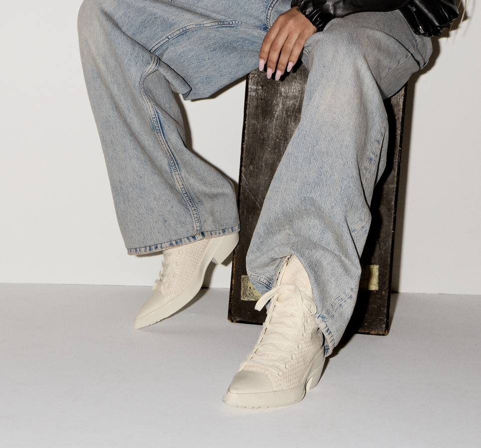 Chuck 70 De Luxe Pointed Platform Woven Leather