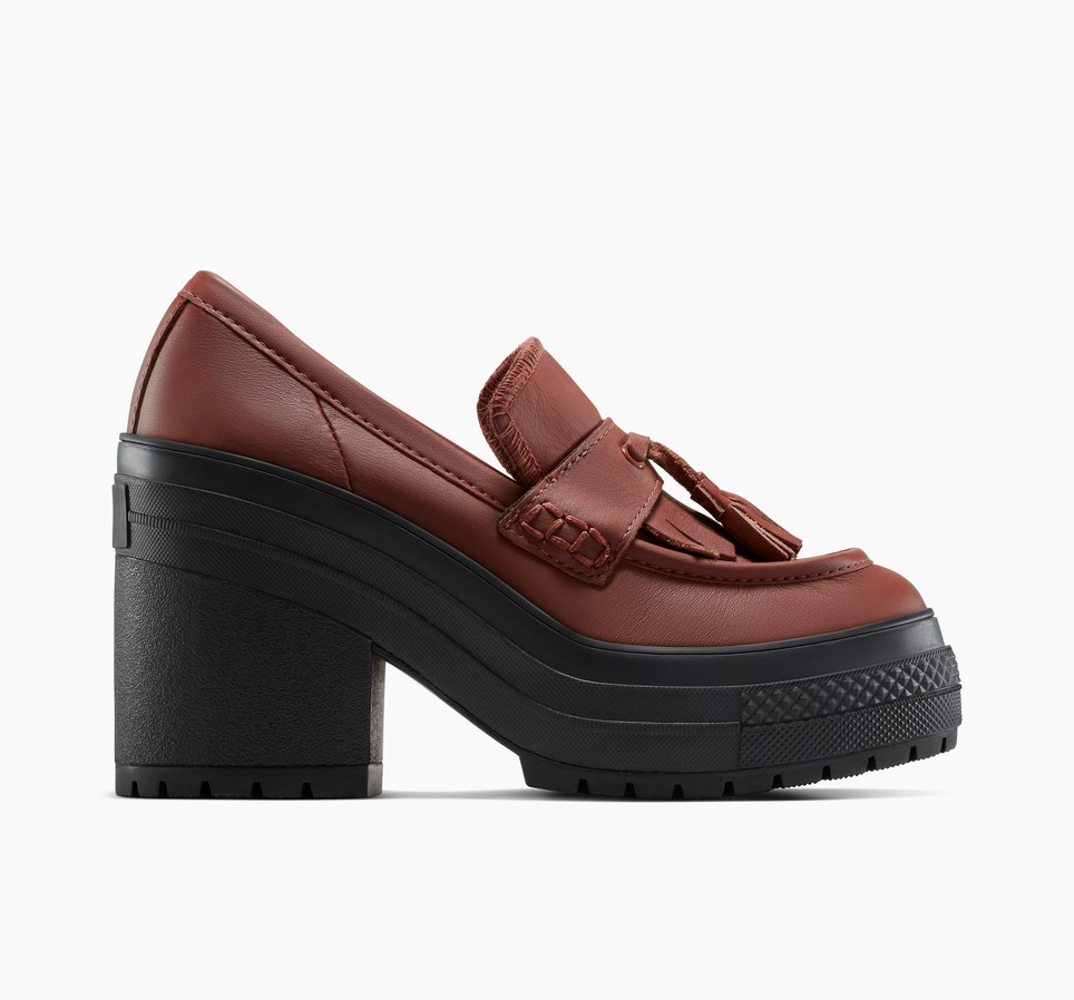 Chuck 70 De Luxe Heel Loafer Platform Leather