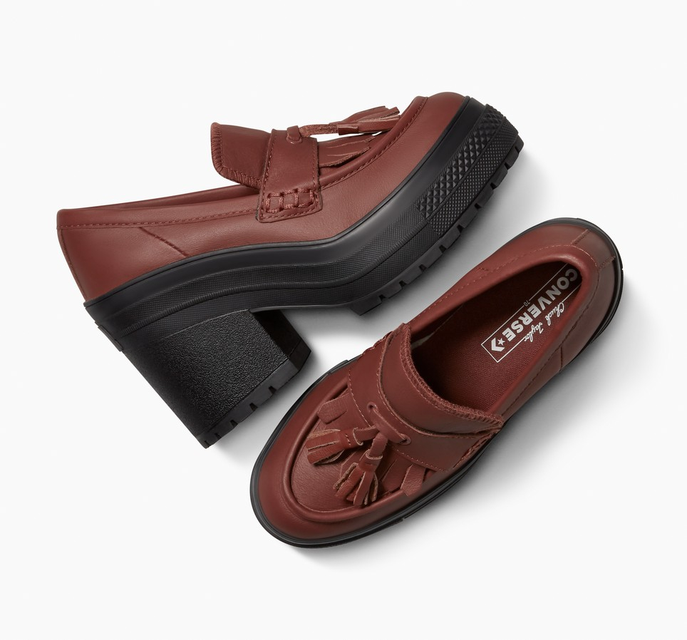 Chuck 70 De Luxe Heel Loafer Platform Leather