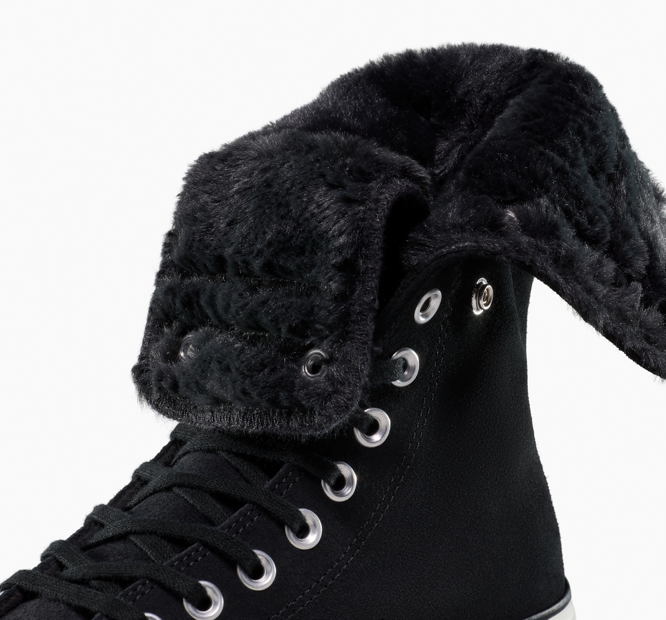 Chuck Taylor All Star Fold-Over Lift Platform XHi Faux Fur