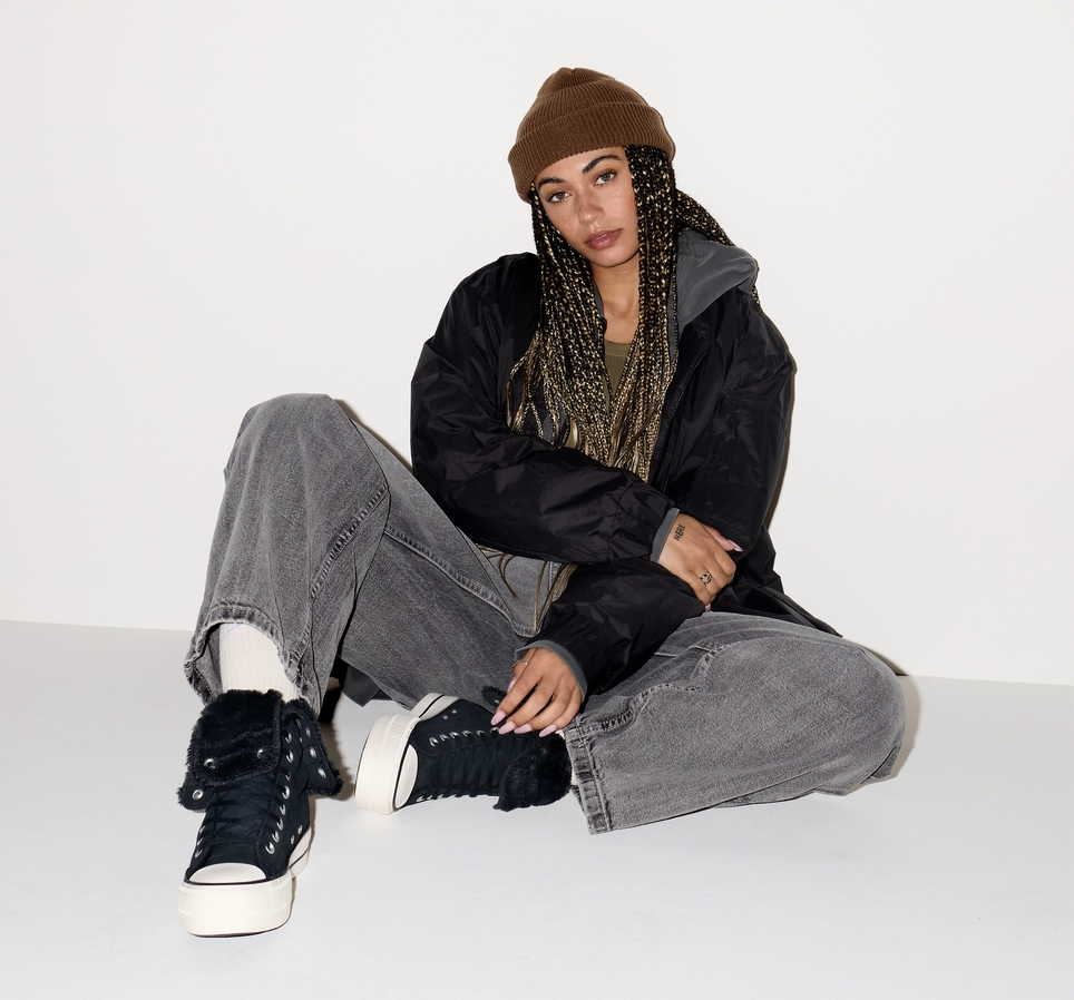 Chuck Taylor All Star Fold-Over Lift Platform XHi Faux Fur