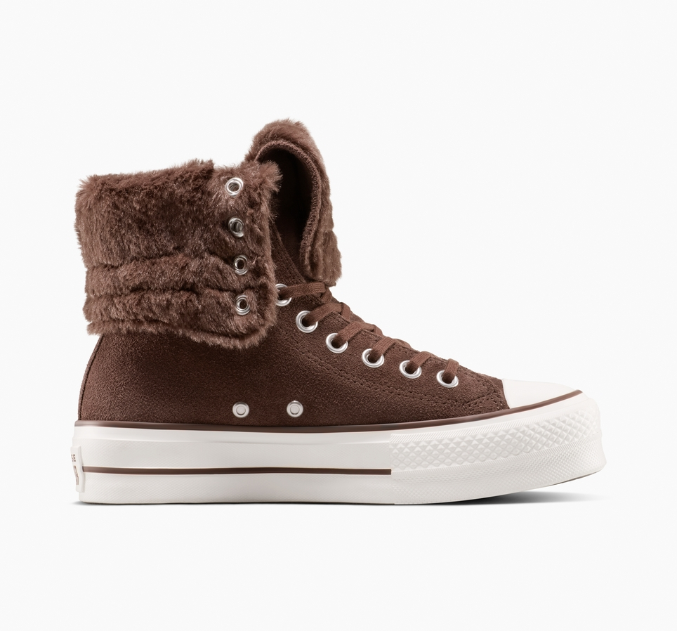 Chuck Taylor All Star Fold-Over Lift Platform XHi Faux Fur