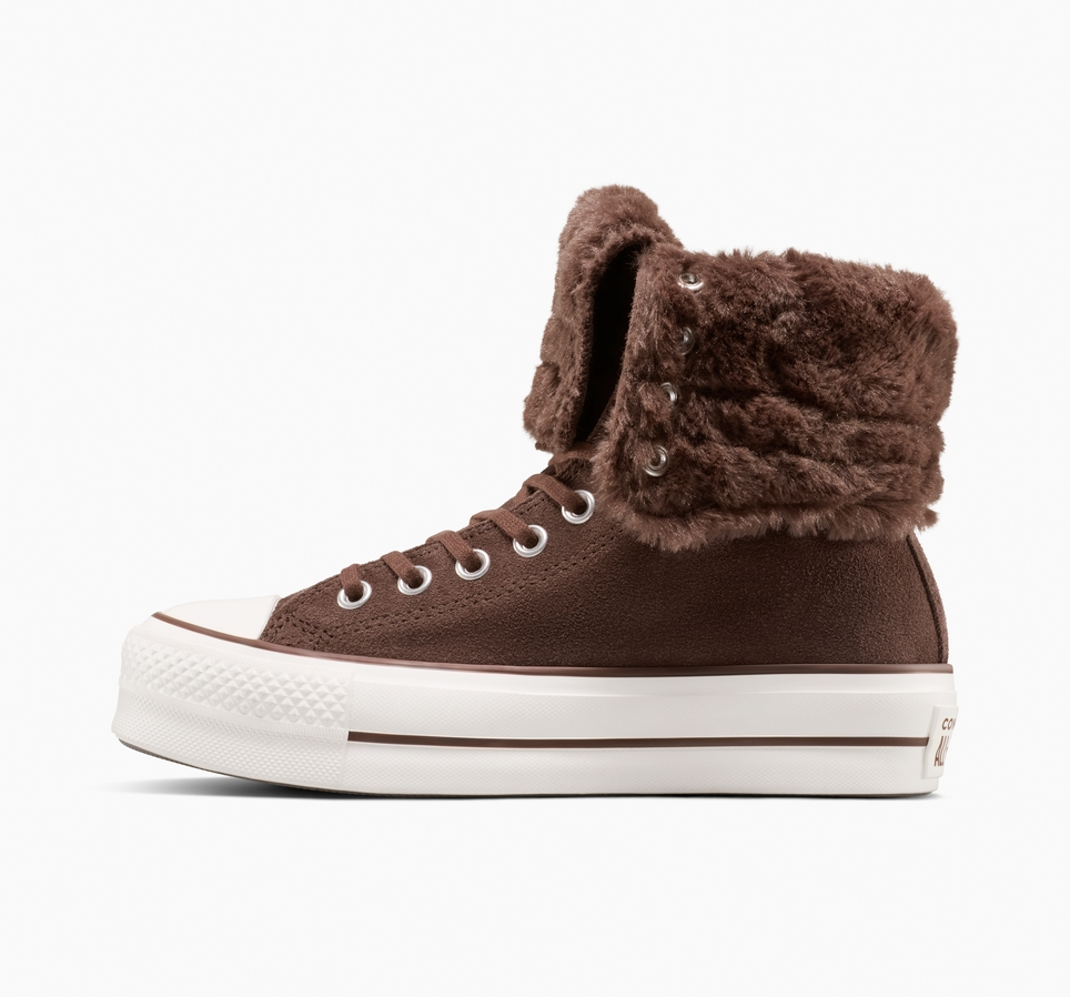 Chuck Taylor All Star Fold-Over Lift Platform XHi Faux Fur