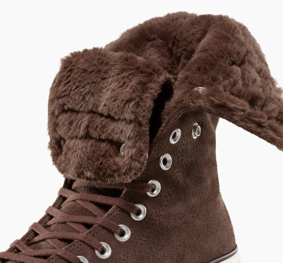 Chuck Taylor All Star Fold-Over Lift Platform XHi Faux Fur