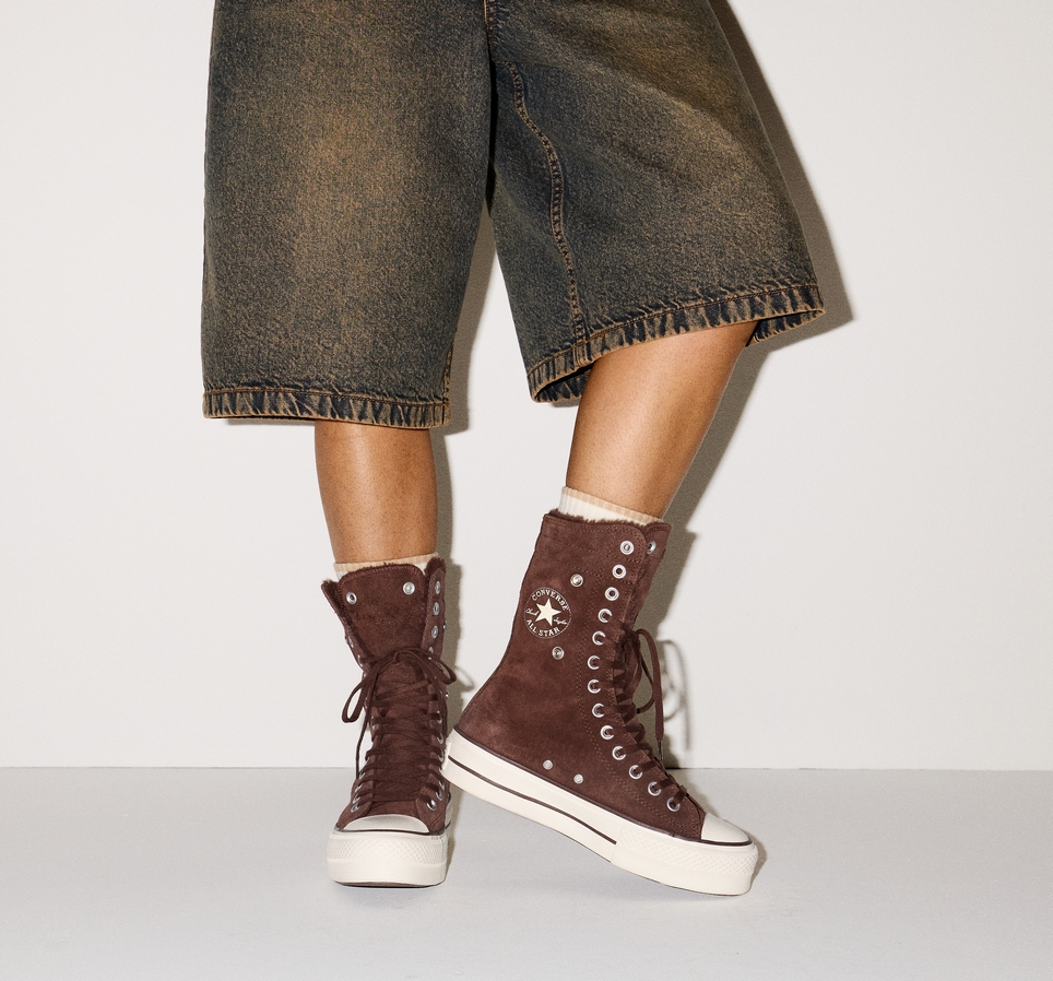 Chuck Taylor All Star Fold-Over Lift Platform XHi Faux Fur