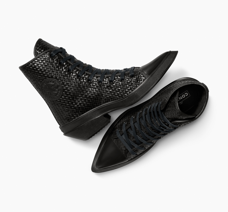 Chuck 70 De Luxe Pointed Platform Woven Leather