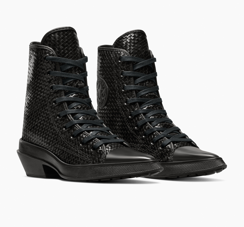 Chuck 70 De Luxe Pointed Platform Woven Leather