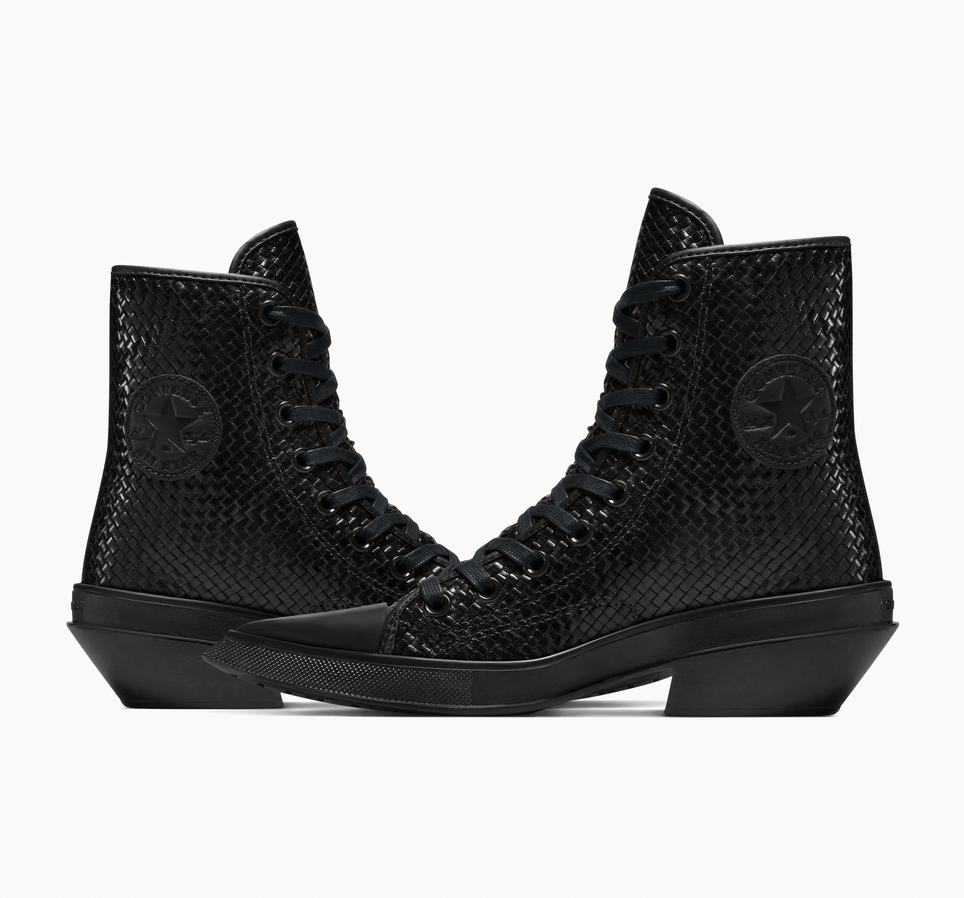 Chuck 70 De Luxe Pointed Platform Woven Leather