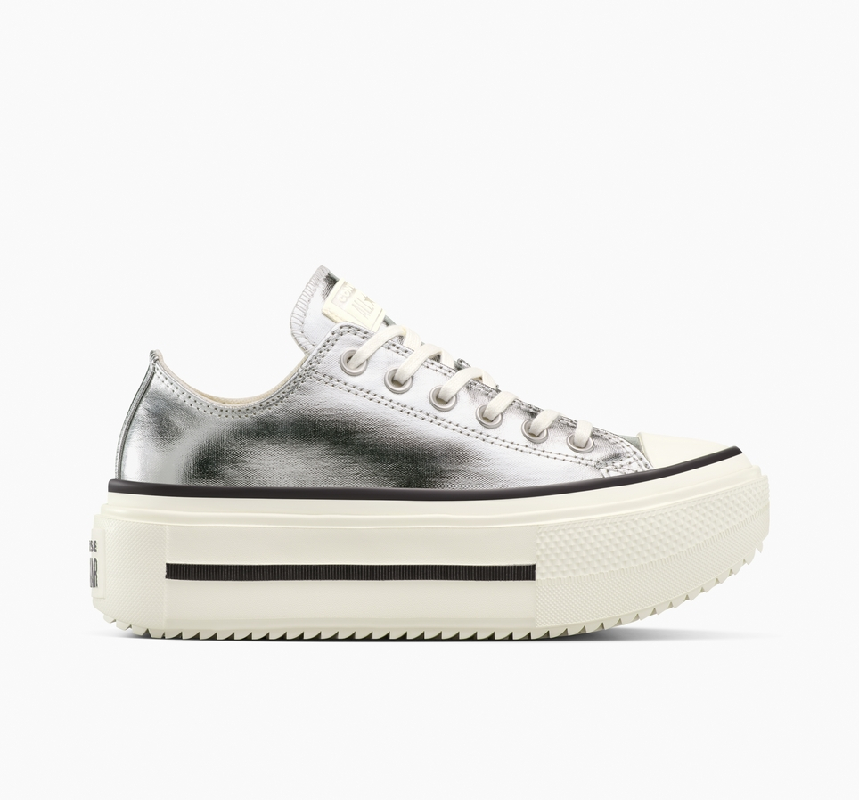 Chuck Taylor All Star Lift Double Stack Platform Metallic