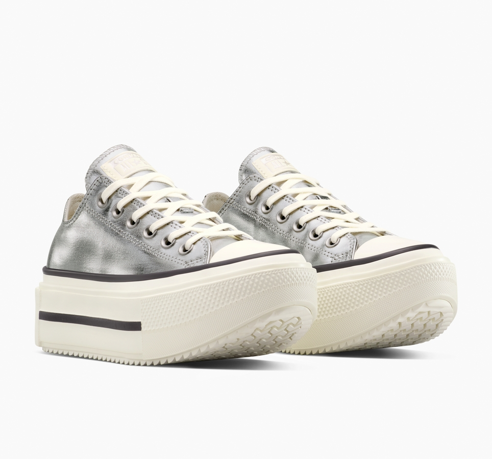 Chuck Taylor All Star Lift Double Stack Platform Metallic