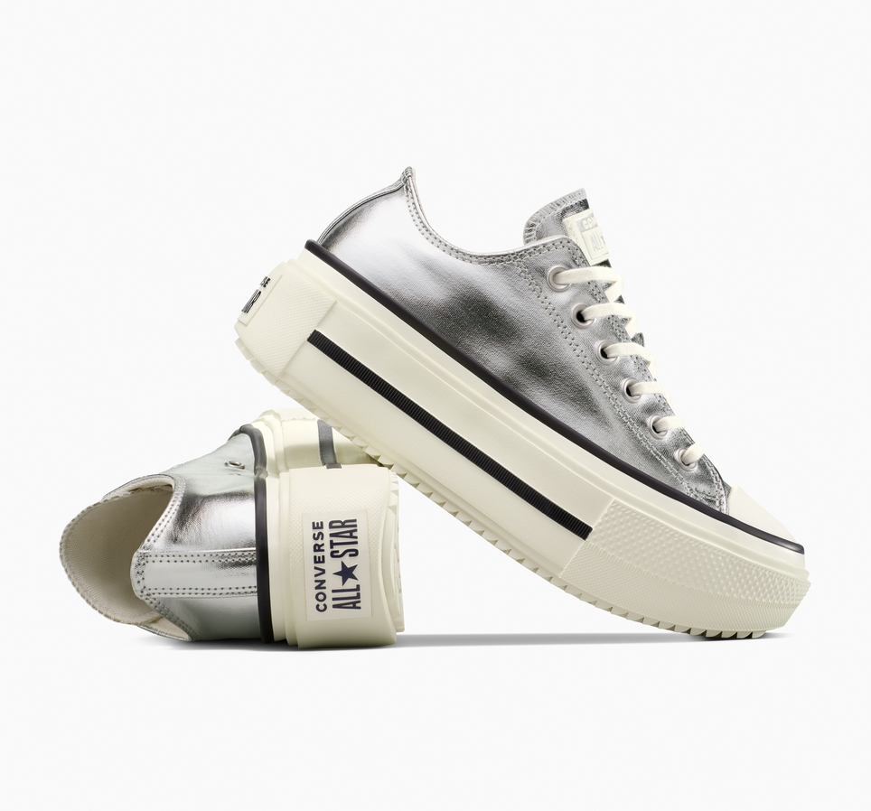 Chuck Taylor All Star Lift Double Stack Platform Metallic