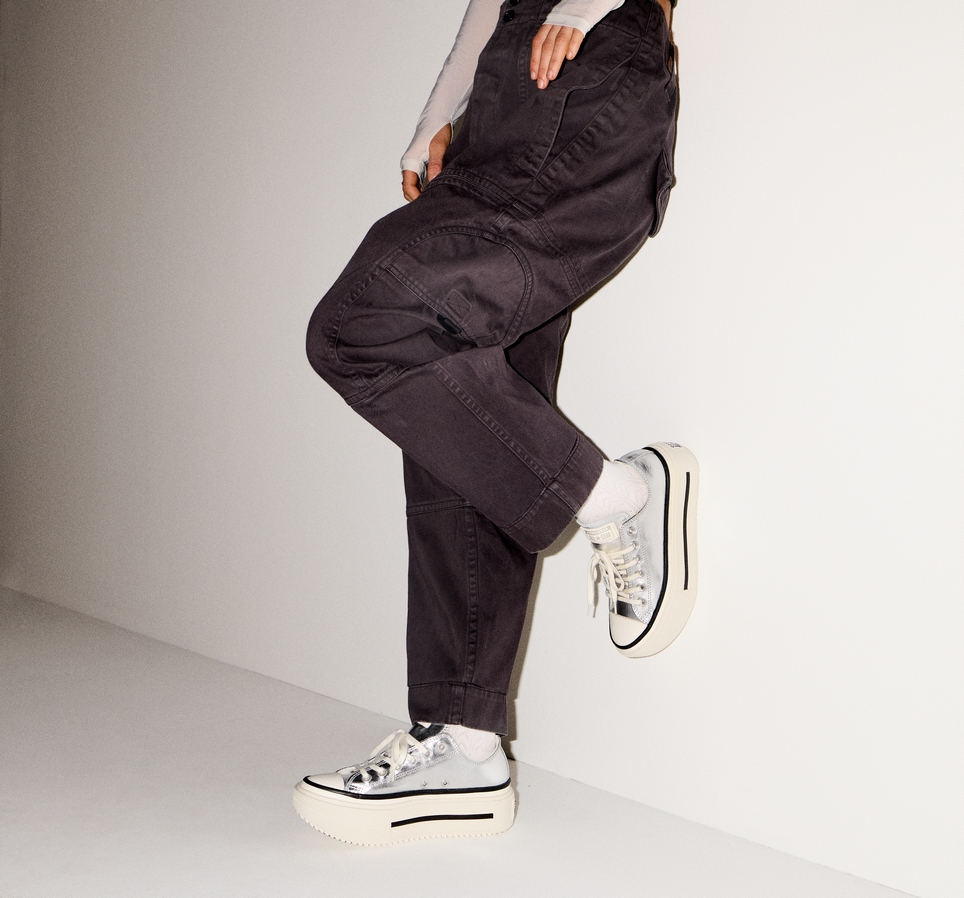 Chuck Taylor All Star Lift Double Stack Platform Metallic