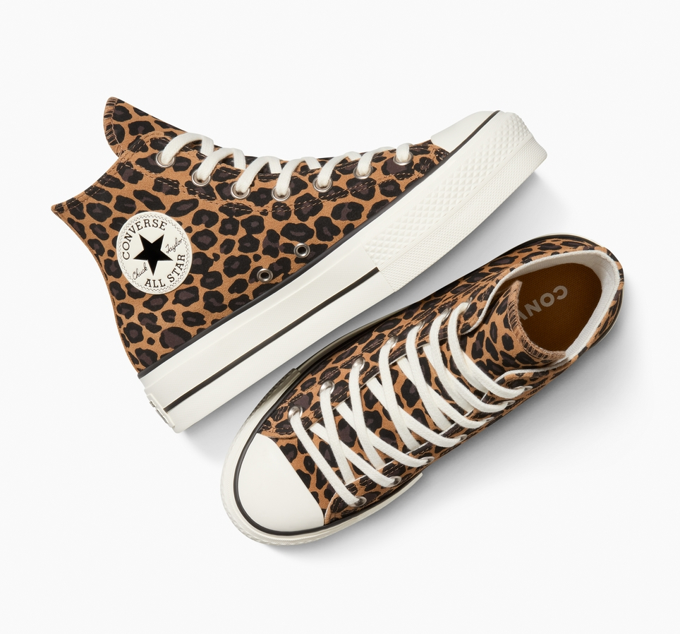 Chuck Taylor All Star Lift Platform Leopard Suede