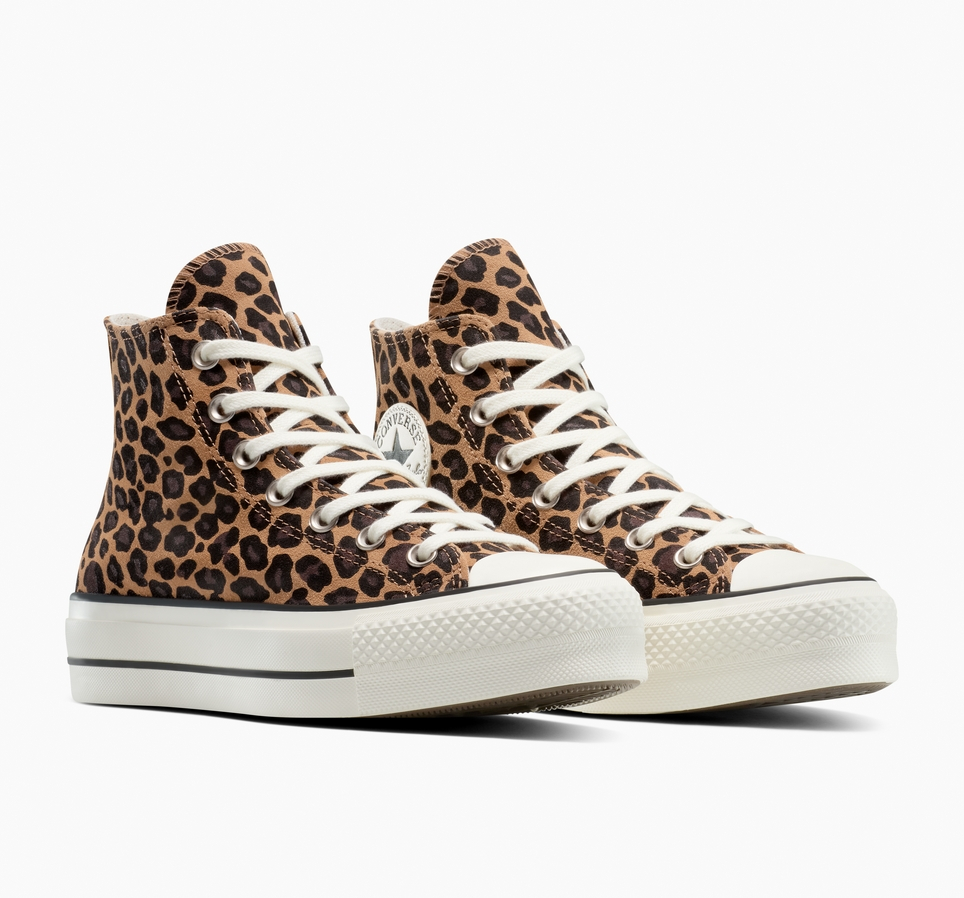 Chuck Taylor All Star Lift Platform Leopard Suede