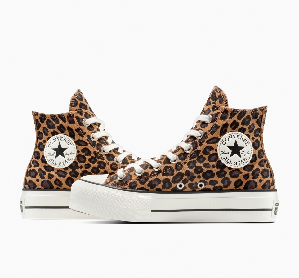 Chuck Taylor All Star Lift Platform Leopard Suede