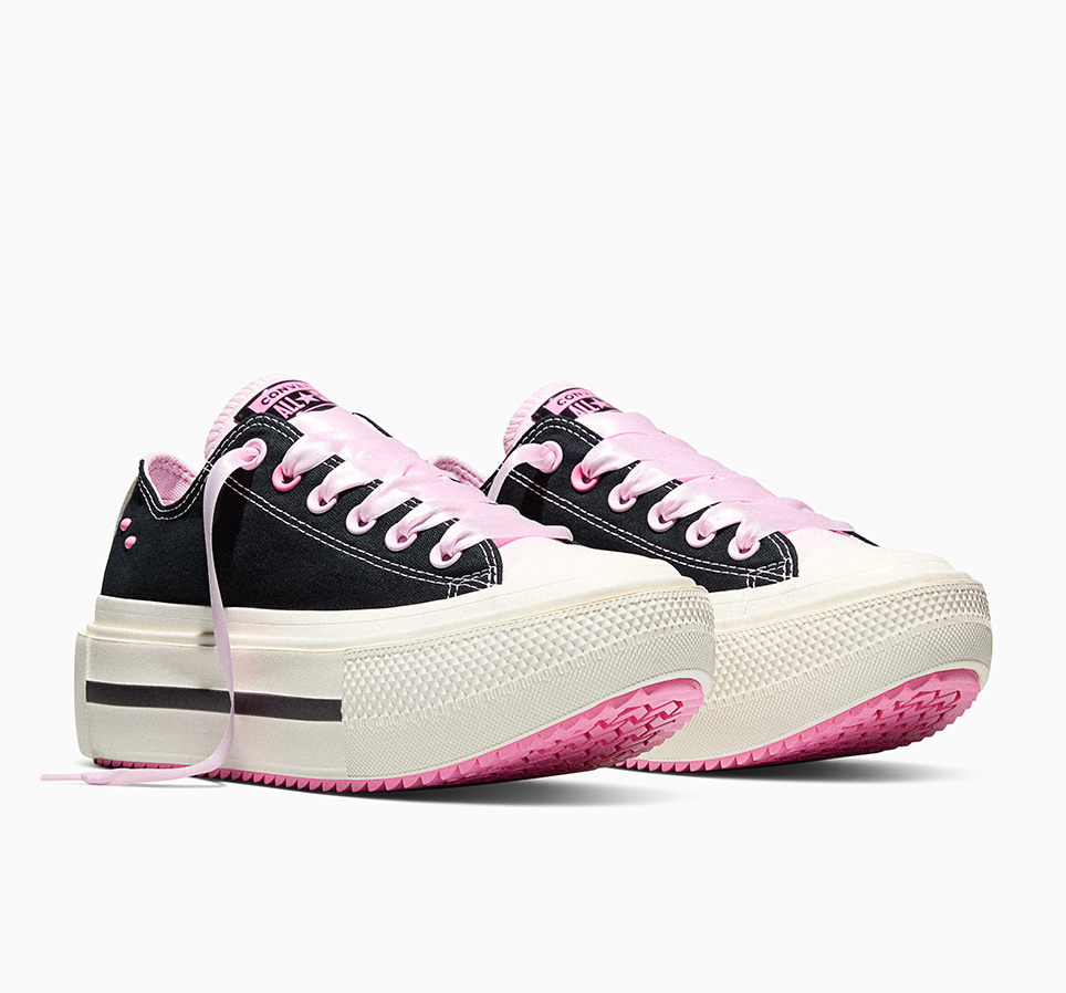 Chuck Taylor All Star Lift Double Stack Platform  Black & Pink