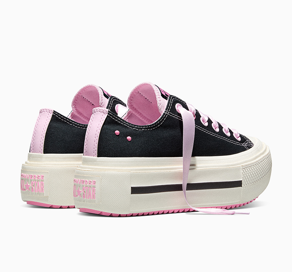 Chuck Taylor All Star Lift Double Stack Platform  Black & Pink