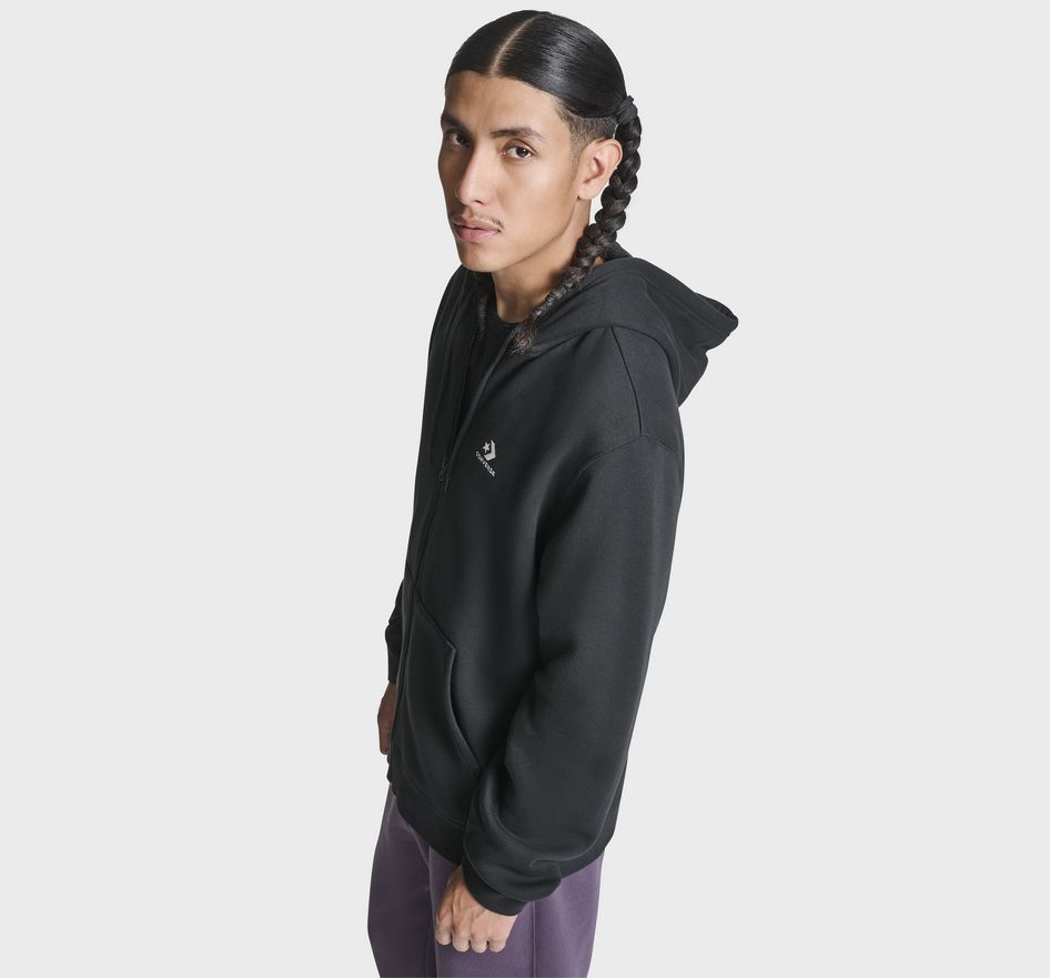 Chevron Embroidered Hoodie