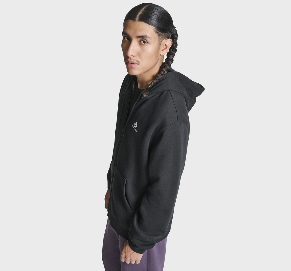 Chevron Embroidered Hoodie