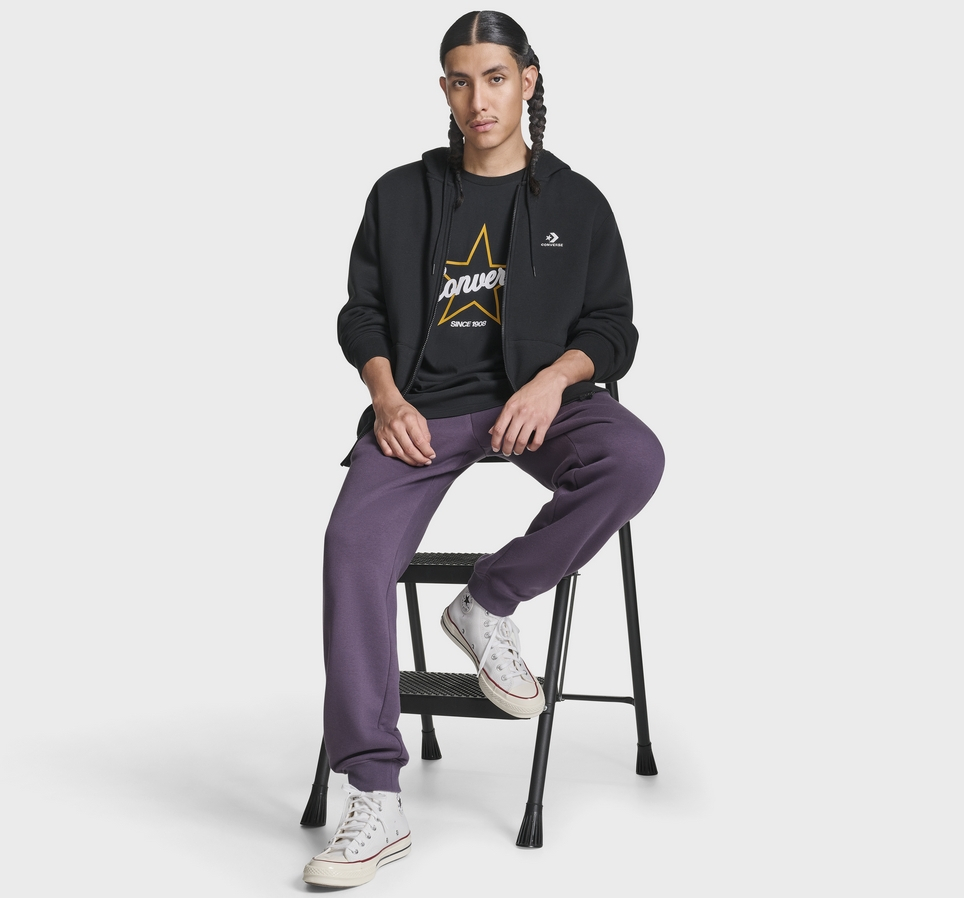 Chevron Embroidered Hoodie