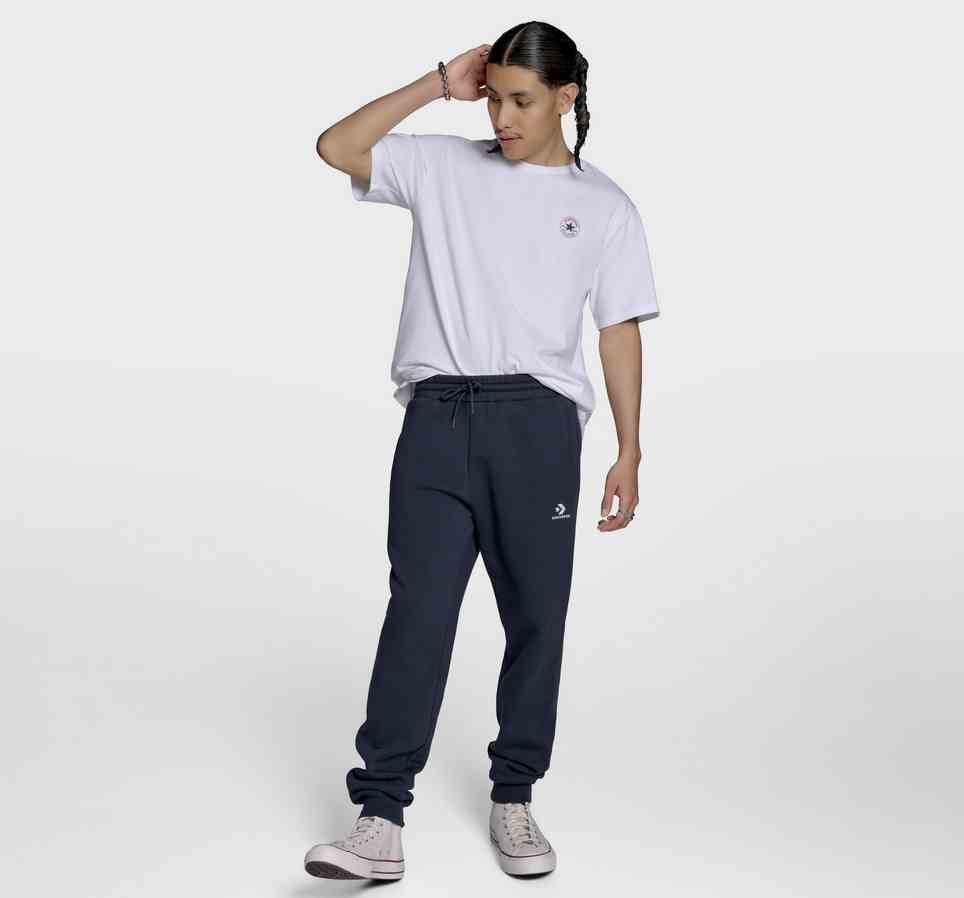 Embroidered Star Chevron Standard-Fit Pants