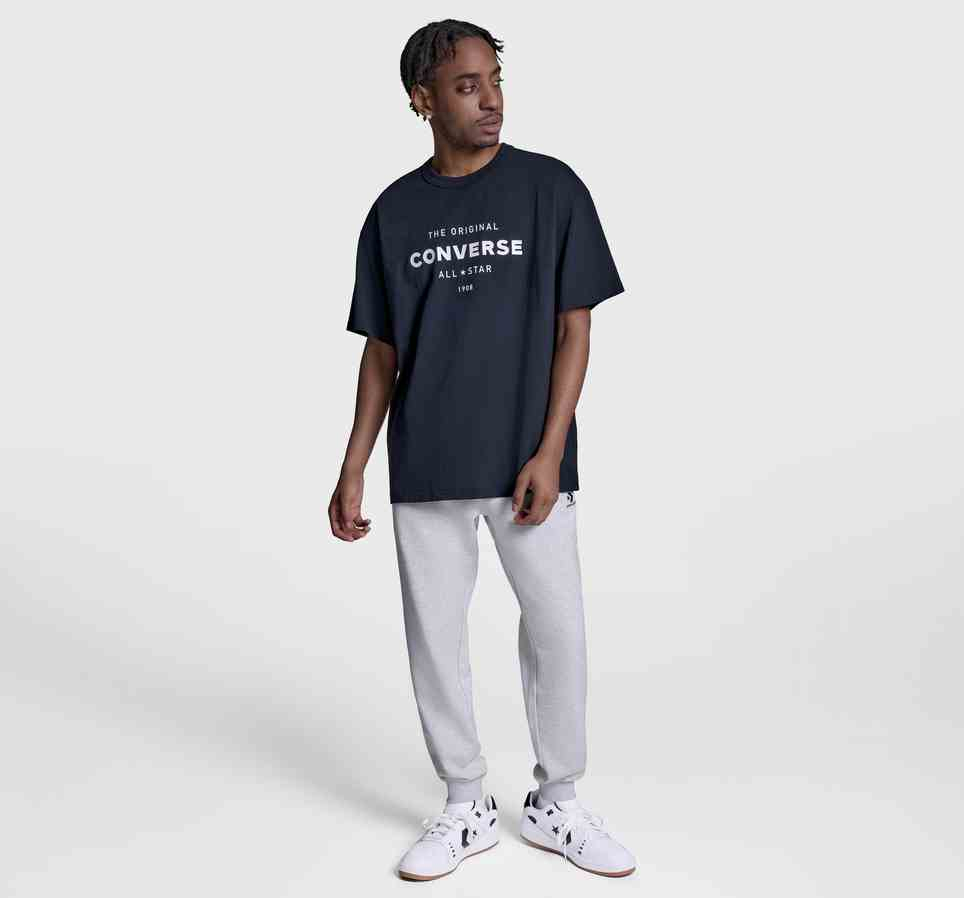 Embroidered Star Chevron Standard-Fit Pants