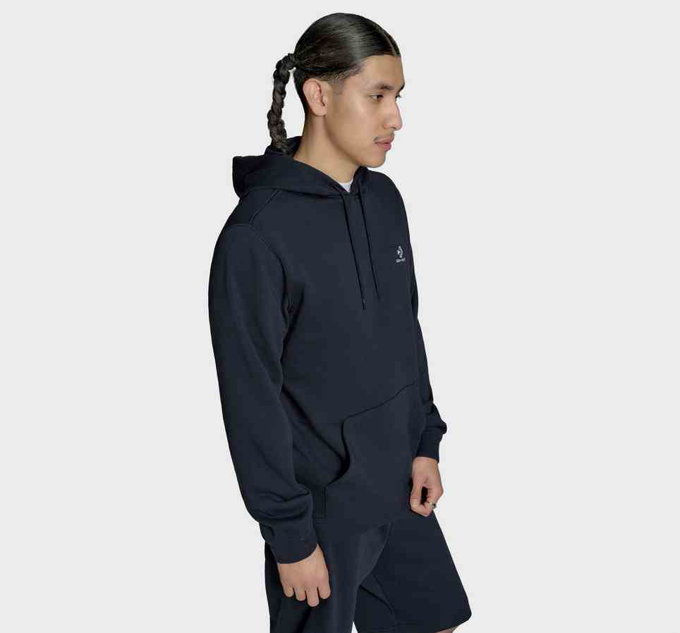 Embroidered Star Chevron Standard-Fit Fleece Hoodie