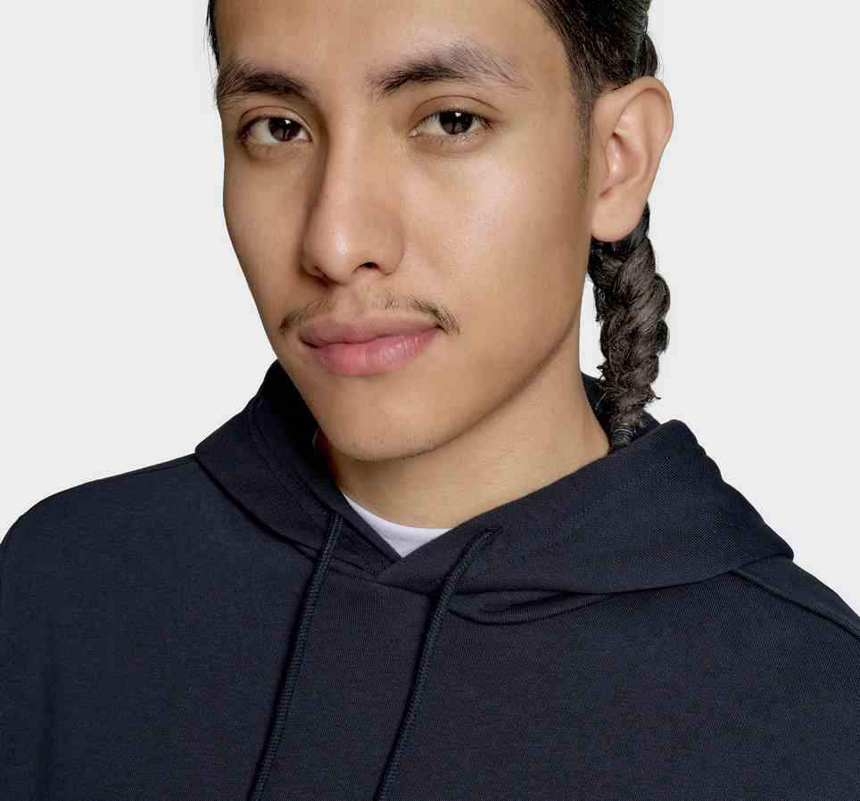 Embroidered Star Chevron Standard-Fit Fleece Hoodie