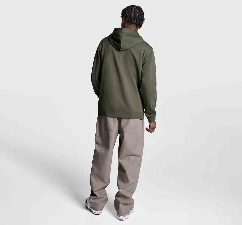 Embroidered Star Chevron Standard-Fit Fleece Hoodie