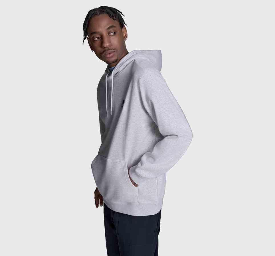 Embroidered Star Chevron Standard-Fit Fleece Hoodie