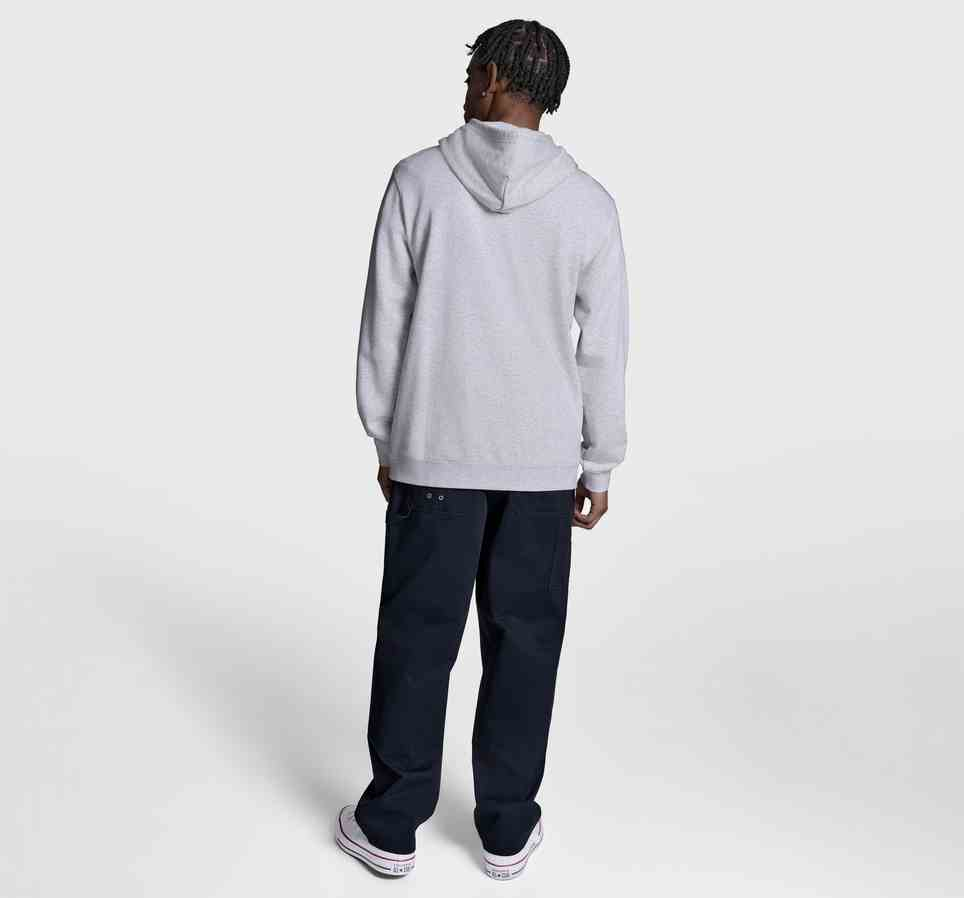 Embroidered Star Chevron Standard-Fit Fleece Hoodie